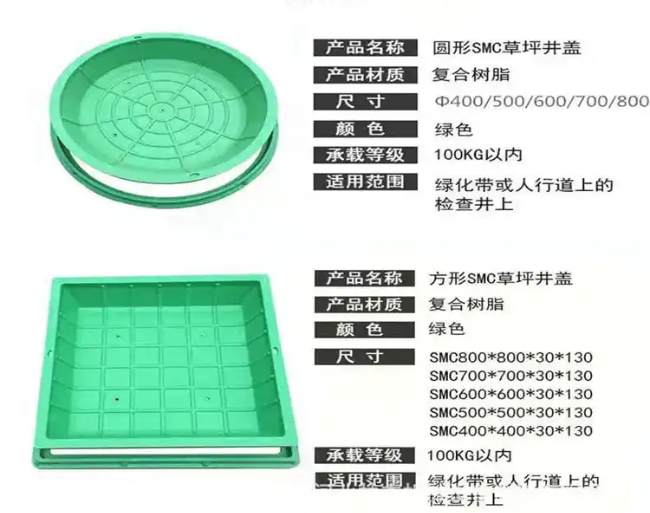 米东树脂复合种植井盖展示